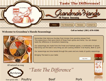 Tablet Screenshot of grandmashandsseasoning.com